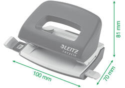 Perforator Leitz Nexxt Recycle mini 10 vel blauw