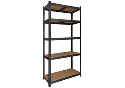 Stellingkast BRASQ 5 borden 90x40x180cm SU175 max 875 KG zwart