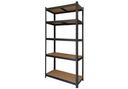 Stellingkast BRASQ 5 borden 90x40x180cm SU175 max 875 KG zwart