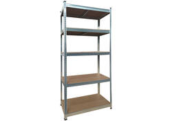 Stellingkast BRASQ 5 borden 90x40x180cm SU175 max 875 KG zilver