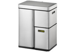 Afvalbak EKO Mirage Plus sensor 30liter en 2x15liter RVS