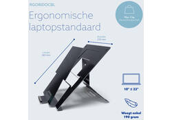 Laptopstandaard R-Go Riser Documenthouder