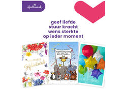Wenskaart Hallmark navulset A4 felicitatie 8 kaarten