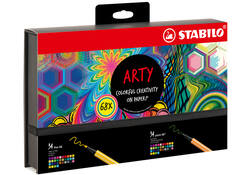 Fineliner STABILO point 88 & Pen 68 Arty creative ass luxe box 68st