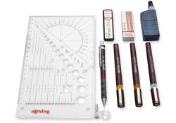 Tekenset rOtring Isograph 7-delig