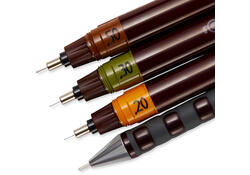 Tekenset rOtring Isograph college 0.2mm, 0.3mm en 0.5mm set à 3 stuks