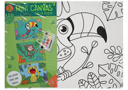 Canvasset om in te kleuren assorti