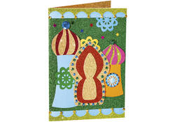 Glitterkarton Folia 50x70cm 300gr 5 vel zilver