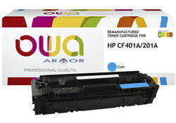 Tonercartridge OWA alternatief tbv HP CF401A blauw