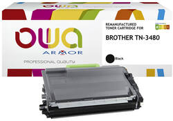Toner OWA alternatief tbv Brother TN-3480BK zwart