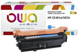 Tonercartridge OWA alternatief tbv HP CE401A blauw