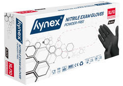 Handschoen Hynex XL nitril zwart pak à 100 stuks