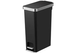 Afvalbak EKO Hana Slim pedaalemmer 40 liter zwart