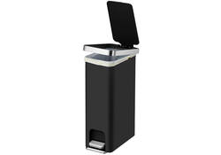 Afvalbak EKO Hana Slim pedaalemmer 40 liter zwart