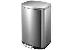 Afvalbak EKO Della pedaalemmer 50 liter RVS