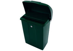 Brievenbus Vepa Bins met klep kunststof groen