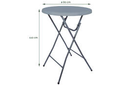 Statafel BRASQ 80cm grijs