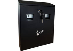 Asbak BRASQ wand 32x26cm zwart