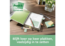 Memoblok 3M Post-it Z-Note R330 76x76mm recycle assorti kleur
