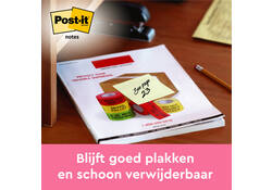 Memoblok 3M Post-it 630 76x76 mm lijn geel