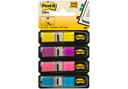 Indextabs 3M Post-it 683 11.9x43.2mm 4 kleuren