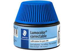 Viltstiftvulling Staedtler Lumocolor 305 non permanent correctable blauw