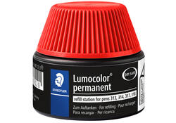Viltstiftvulling Staedtler Lumocolor permanent 15ml rood