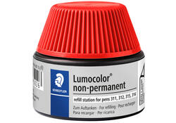 Viltstiftvulling Staedtler Lumocolor non-permanent 15ml rood