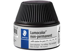 Viltstiftvulling Staedtler Lumocolor non-permanent 15ml zwart