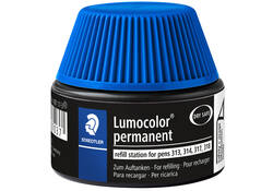Viltstiftvulling Staedtler Lumocolor permanent 15ml blauw
