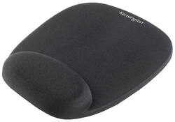 Muismat Kensington met Polsondersteuning Foam zwart
