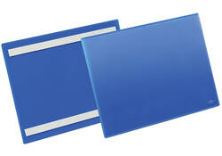 Documenthoes Durable zelfklevend A4 liggend blauw