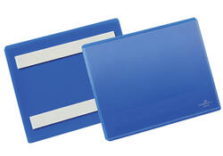 Documenthoes Durable zelfklevend A6 liggend blauw