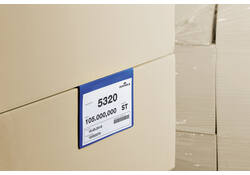 Documenthoes Durable met vouw A5 liggend blauw