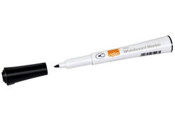 Viltstift Nobo whiteboard Glide fijn zwart 1mm 4stuks