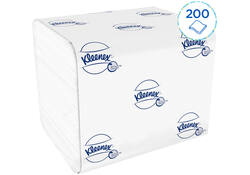 Toiletpapier Kleenex gevouwen tissues 2 laags 36x200stuks wit 8408
