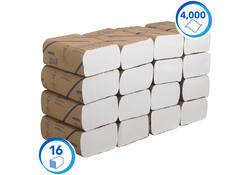 Handdoek Scott m-vouw 1laags 20.3x24cm wit 16x250stuks 3749