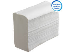 Handdoek Scott m-vouw 1laags 20.3x24cm wit 16x250stuks 3749