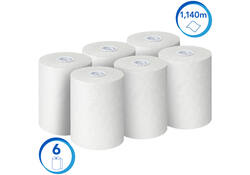Handdoekrol Scott Essential Slimroll 1-laags 190m wit 6695