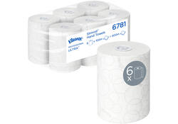 Handdoekrol Kleenex Ultra Slimroll 2-laags 100m wit 6781