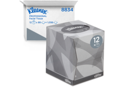 Facial tissues Kleenex 2-laags kubus 12x88stuks wit 8834
