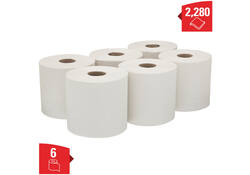 Poetsrol WypAll L20 2-laags 18,3cmx144m 380vel wit 7303