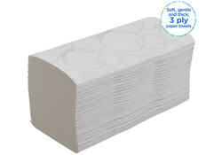 Handdoek Kleenex Ultra i-vouw 3-laags 21,5x31,8cm wit 15x96stuks 6710