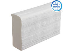Handdoek Scott Slimfold m-vouw 1-laags 19x29,5cm wit 16x110stuks 5856
