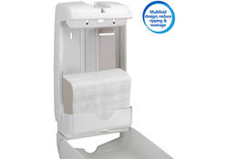Handdoek Scott Slimfold m-vouw 1-laags 19x29,5cm wit 16x110stuks 5856