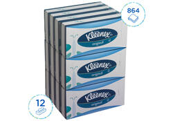 Facial tissues Kleenex 3-laags standaard 12x72stuks wit 8824