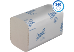 Handdoek Scott Essential i-vouw 1-laags 20x21cm wit 15x340stuks 6617