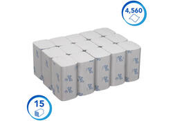Handdoek Scott i-vouw 1-laags 21x20cm wit 15x304stuks 6689