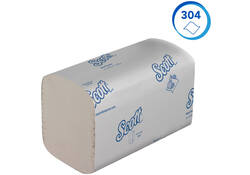 Handdoek Scott i-vouw 1-laags 21x20cm wit 15x304stuks 6689