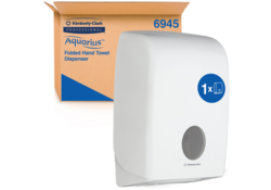 Handdoekdispenser Aquarius voor i-vouw wit 6945